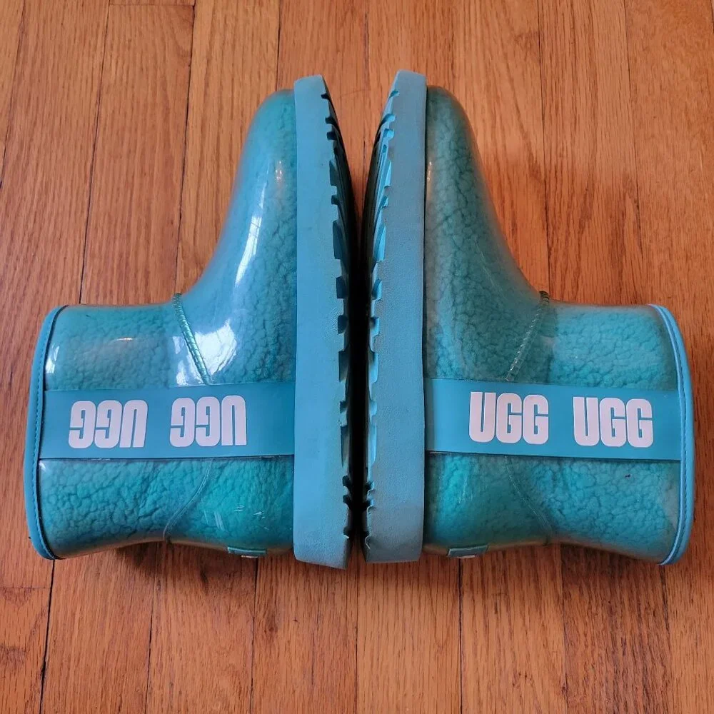 UGG Waterproof‎ Short Boots 6 Blue Green Classic Mini Clear 1113190